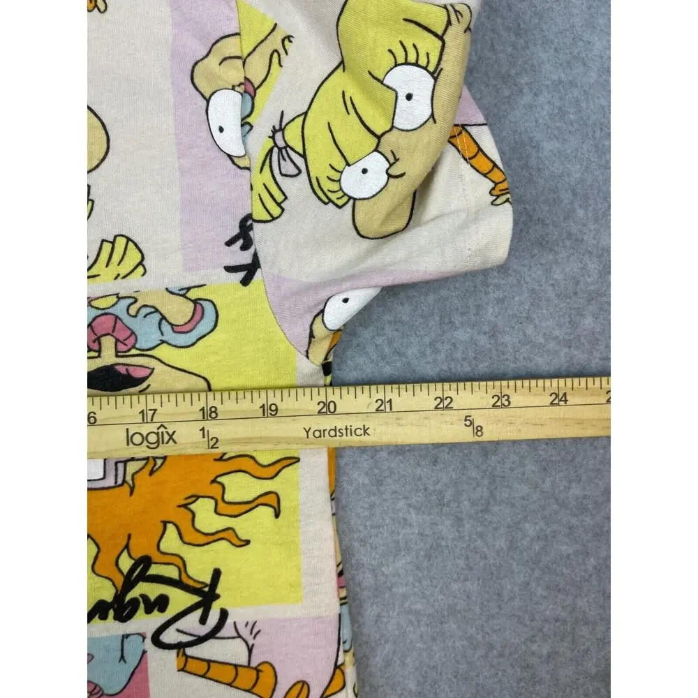 Love Tribe Nickelodeon Rugrats Shirt Youth XL Beige All Over Print‎ Short Sleeve